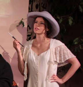 Mimi West as Lady Caroline Dester in the musical Enchanted April