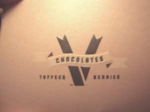 The V Chocolates Logo